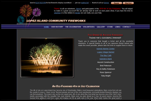 Lopez Island Community Fireworks